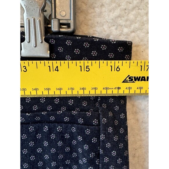 Banana Republic Pants Womens 10‎ Blue Polka Dot Avery Work Career Cropped - Picture 8 of 10